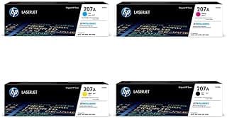 Original Toner Multipack 207A (1 x W2210A W2211A W2212A W2213A) for HP Color Laserjet Pro M255 M282 M283