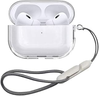 for AirPods Pro 3 Case, Soft TPU Clear Cover for AirPods Pro 3th Generation Case for Women Men, AirPod Pro 3 case with Lanyard