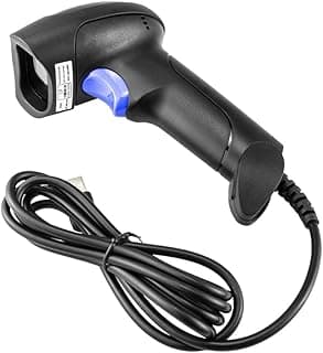 ماسح باركود 2D - قارئ باركود يدوي (QR، PDF417، Data Matrix) مع كابل USB للكمبيوتر واللابتوب NSL5