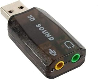 محول بمنفذ لسماعات الرأس ومنفذ للميكروفون بواجهة USB 2.0، أحمر