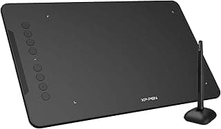 XP-PEN Deco 01 V2 Graphics Tablet 10x6.25 Inch Drawing Pen Tablet 8192 Levels Pressure Battery-Free Pen with Tilt Function Android Supported and 8 Shortcut Keys