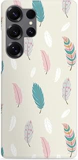 Colorful Feathers Silicone Printed mobile case compatible with Samsung Galaxy S23 Ultra