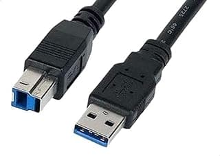 كابل طابعة 2369 متوافق مع USB 3.0 من كيندكس، 80 متر - اسود، لالطابعات