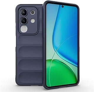 جراب متوافق مع Vivo Y29 4G حماية كامل من الصدمات Magic Shield مع حماية للكاميرات من خامة السيليكون المقوي و مبطن من داخل - أزرق