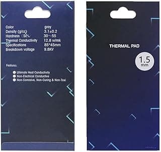 ثيرمال باد Thermalright بقدرة 12.8 W/mK، مقاس 85x45x1.5mm، غير موصل للكهرباء، Extreme Odyssey Silicone للابتوب وكرت الشاشة والمعالج (1.5mm)