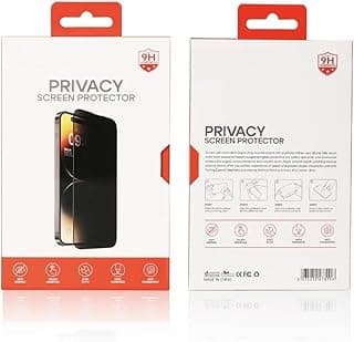 Nopatia Privacy Tempered Glass Screen Protector for iPhone 16 6.1 Inch Dark 9H Hardness Anti-Spy Anti-Scratch Full Protection Case Friendly Bubble Free