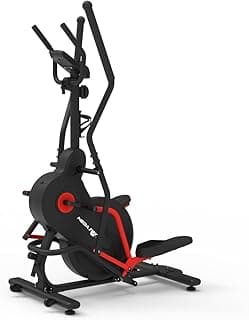 Elliptical Exercise Machine from Al Moataz Group, a versatile fitness device with an ultra-quiet magnetic drive system, with 8 resistance levels, and a maximum weight capacity of 120 kg
