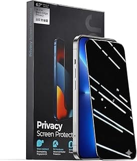 اسكرينة حماية زجاج مقوى للخصوصية (برايفسي) متوافقة مع ايفون Xs Max، سهلة التركيب، صلابة 9H، مضادة لبصمات الأصابع والفقاعات
