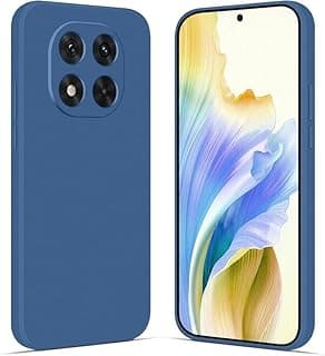 جراب متوافق مع شاومي Redmi Note 14 Pro plus 5G، جراب سيليكون سائل ناعم من TPU، مطاط سيليكون مقاوم للصدمات (أزرق)