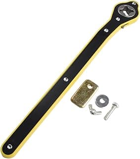 Socket - Precision 0.6cm Jack Key with 34cm Long Metal Handle, 2cm Thick Grip for Maximum Leverage, Ideal for Quick Lifting Sedans, SUVs, and Light Commercial Vehicles in Home or Professional Garages