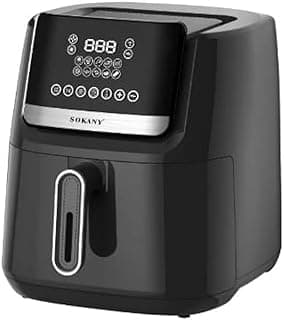 sokani Digital Air Fryer Without Oil, 1800 Watt, 6.5 Liter, SK-10007 - Black