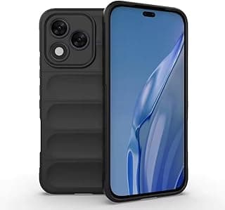 phone case compatible with Honor 400 lite global Magic Shield TPU + Silicone Shockproof Phone cover For Honor 400 lite (Black)