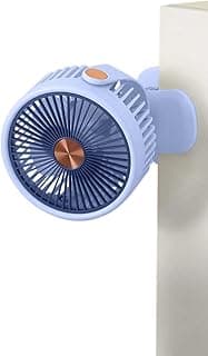 Mini USB Fan, Portable Handheld and Desk Fan, 3 Speed 5W Power, USB Powered, with Stand for Travel, Home, Office, ZB125 (Blue)