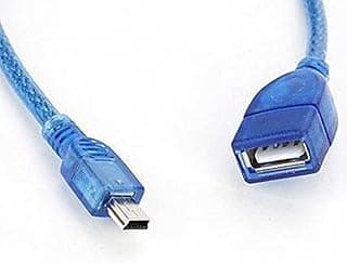 Female to Male Mini 5 Pin USB 2.0 (Blue)
