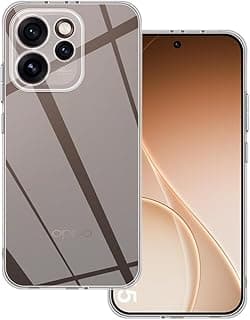 جراب هولدكس شفاف لهاتف اوبو رينو 15 5G ، تصميم كريستالي واضح، حماية عسكرية من الصدمات والسقوط، مقاوم للخدوش، نحيف وخفيف من TPU والسيليكون
