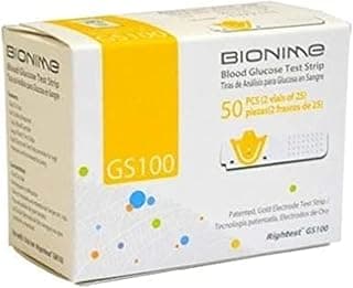 شرائط اختبار السكر Bionime GS100
