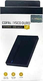 علبة هارد ديسك خارجي، USB 3.0/3.1، SATA، Micro USB و Type-C، مؤشر LED، أسود