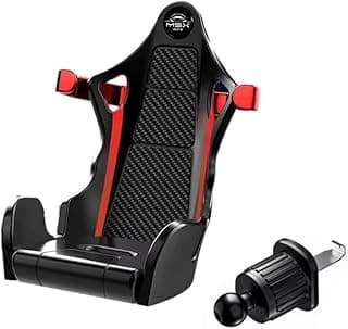 Nasmah Store Car Phone Holder Sports Racing Seat Car Phone Holder with Small Strap for Securing Phone (Black Code:9352)