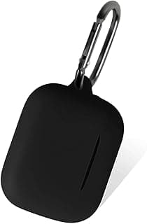جراب سيليكون لسماعات Anker Soundcore K20i، غطاء حماية مع ميدالية (أسود)