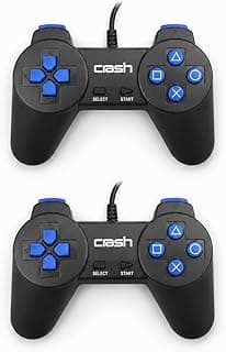 X1 Dual Wired USB Game Controller for PC & Laptop Ergonomic Gamepad with Responsive Buttons, Plug & Play Support for Windows