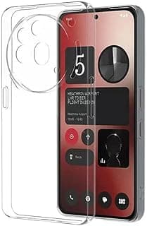 Dl3 Mobilak Case Compatible with Nothing Phone 3A Pro, Case Crystal Clear Soft TPU Gel Case Flexible Silicone Anti-Scratch Camera Protection Transparent TPU Cover - Clear