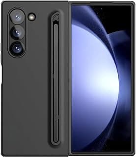 جراب لهاتف سامسونج Galaxy Z Fold 7، مع قلم ومكان مخصص للقلم، جراب حماية نحيف بملمس مطفي، مقاوم للصدمات والانزلاق - [جراب + قلم]