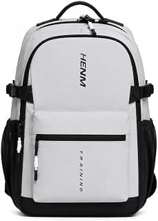 Laptop Backpack 15.6 Inch 26L Water Resistant Travel School Bag 36 x 16 x 46 cm Black