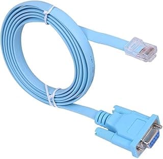 كابل كونسول لأجهزة شبكات Cisco، كابل RJ45 Cat5 إيثرنت LAN إلى منفذ تسلسلي 9-Pin DB9 RS232