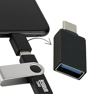 Micro USB to USB Type C Adapter - Black