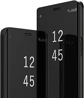 جراب فاخر بفتحة عرض وستاند لهاتف Poco F4 (أسود)