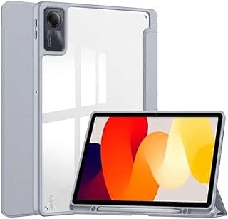 جراب متوافق مع Redmi Pad SE مقاس 11 بوصة (إصدار 2023) - جراب جلد ذكي مغناطيسي نحيف قابل للطي - جراب لـ Redmi Pad SE مقاس 11 بوصة (رمادي)