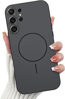 جراب لهاتف سامسونج Galaxy S26 Ultra 5G بتصميم نحيف [لا يدعم MagSafe]، سيليكون ناعم ومرن TPU مقاوم للخدش مع حماية كاملة للكاميرا - رمادي غامق