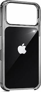 Official Clear Case for 17 Pro [Compatible with MagSafe], Camera Control: Lightweight Phone Case, Wireless Charging Compatible, Anti-Yellowing Soft Glossy Finish Cover for iPhone 17 Pro (Black)