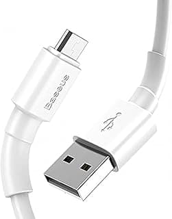Lightning USB Cable for Apple iPhone X / Xs Max / 7 8 Plus Fast Charging 2.4A Simple Design - 1 Meter - White