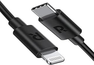 RP-CB1016 USB-C to Lightning Cable 1M Charge & Sync TPE, Fast & Safe, Compact & Portable- Black|18 Months Warranty