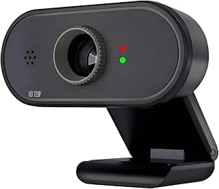 TGW620 Live Streaming Camera with 1080x720 Resolution - USB Plug and Play Feature - Ideal for Online Streaming - Multi System Support - Black