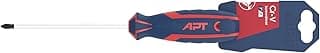 AH142274-3x200 Phillips Screwdriver with 2 Color Handle and Card Holder, 8mm x 200mm Size