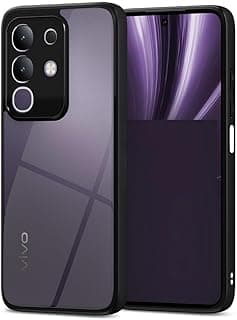 جراب لـ Vivo Y29، جراب حماية هجين خفيف الوزن PC و TPU مضاد للصدمات - شفاف