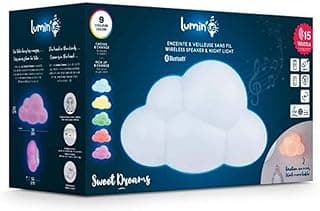 Bigben Lumin'us Cloud speaker with 9 colour variations, night light, max. 15 W, multi-coloured, Bluetooth