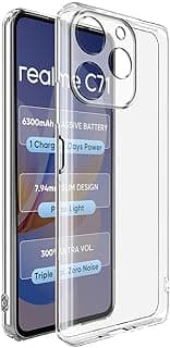 جراب متوافق مع Realme C71، جراب شفاف ناعم TPU جل سيليكون مرن مضاد للخدش حماية للكاميرا غطاء TPU شفاف