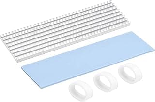 اوكسيل طقم مشتت حراري الومنيوم 70×22×3 ملم مع وسادات حرارية من السيليكون لـ M.2، لـ 2280 SSD