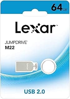 ذاكرة فلاش M22 USB 2.0 سعة 64 جيجابايت من ليكسار، فضي