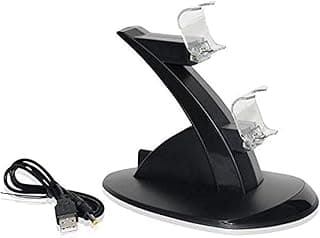 Dual Charger with USB LED Dock Station Charging Stand for PS4 Controller