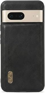 Leather Case For Luxury Faux Leather Protective Case For Stylish Compatible With (Google Pixel 8) Design Protection Anti Fingerprint Protection Case Made Of Classic Vintage Faux Leather (Black)