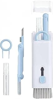 Multifunction Cleaning Brush 7 in 1 Kit, Q6E ABS Material Cleaner Pen, High-Density Brush, Swipe, Key Puller, Spray Bottle for Electronics, Computer, Laptop, Keyboard, Camera, TV, Monitor, Watch
