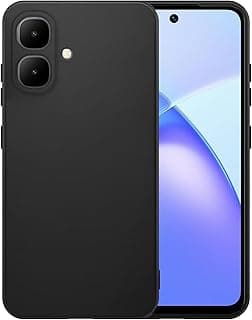 Compatible with Infinix Smart 10 Case Cover Silicone with Soft Microfiber Lining Scratch Resistance Slim Thin for Infinix Smart 10 Cover Case 6.67 inch Black