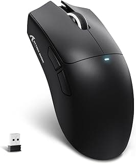 MAMBASNAKE X Attack Shark X11SE Wireless Gaming Mouse, up to 22000 dpi, PixArt PAW3311 Sensor, BT/2.4G/Cable, Light Weight 59g, Clicks 2000W, 40G Acceleration, Long Battery, for Win/Mac-Black
