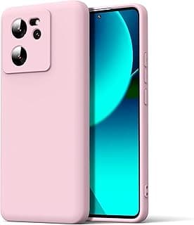 Soft Silicon Camera Protection Mobile Magic Case with Microfiber Lining For Xiaomi 13T / Xiaomi 13T Pro (Rose)