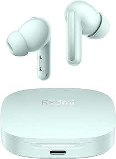 سماعات شاومي Redmi Buds 6 لاسلكية، عزل ضوضاء، خفيفة الوزن، بطارية تدوم 10 ساعات و42 ساعة مع علبة الشحن، بلوتوث - اخضر (نسخة ES)