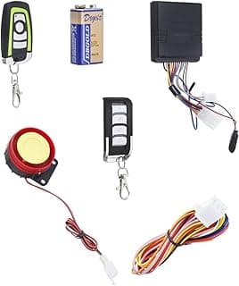 Anti Theft Alarm With 2 Remote 12V/3A For All Models Motorcycle - Multi Color 40017